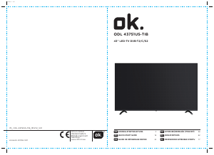 Használati útmutató OK ODL 43751US-TIB LED-es televízió