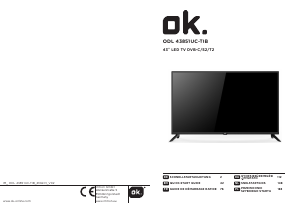 Manual OK ODL 43851UC-TIB LED Television