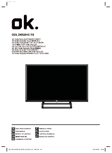 Manual de uso OK ODL 24950HE-TB Televisor de LED