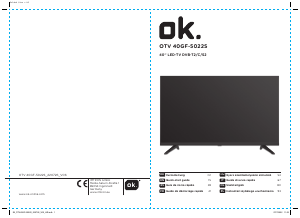 Manual de uso OK OTV 40GF-5022S Televisor de LED