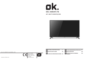 Mode d’emploi OK ODL 40850FC-TB Téléviseur LED