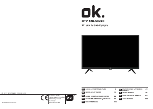 Használati útmutató OK OTV 32H-5022C LED-es televízió