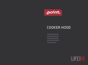 Manual Point POHO5052INTB Cooker Hood