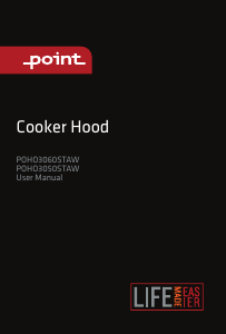Käyttöohje Point POHO3060STAW Liesituuletin
