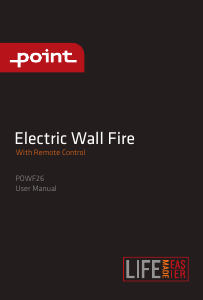 Manual Point POWF26 Electric Fireplace