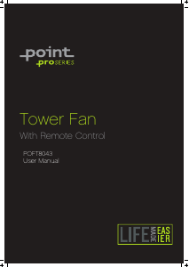 Handleiding Point POFT8043 Ventilator