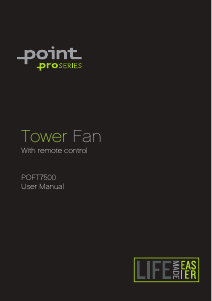 Manual Point POFT7500 Fan