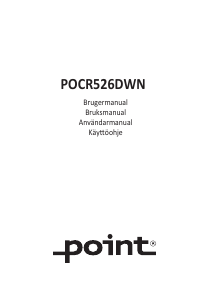 Bruksanvisning Point POCR526DWN Kjøle-fryseskap