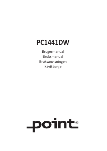 Käyttöohje Point PC1441DW Jääkaappipakastin