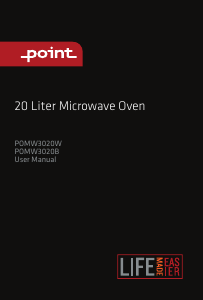 Bruksanvisning Point POMW3020W Mikrovågsugn
