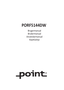 Käyttöohje Point PORF5144DW Jääkaappi