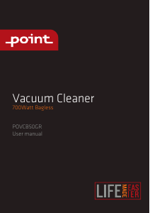 Manual Point POVCB50GR Vacuum Cleaner