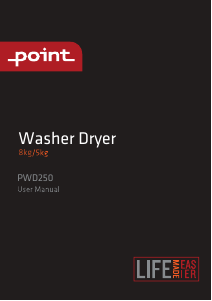 Bruksanvisning Point PWD250 Kombimaskin vask-tørk