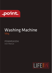 Bruksanvisning Point POWM5A1014 Tvättmaskin