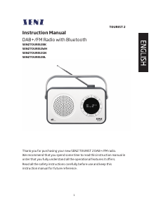 Manual Senz Tourist 2 Radio