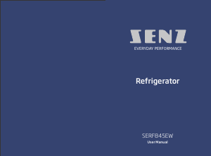 Bruksanvisning Senz SERF845EW Kjøleskap