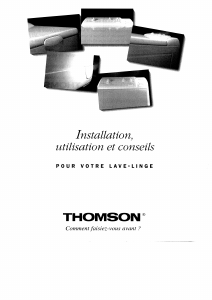 Mode d’emploi Thomson AS760 Lave-linge