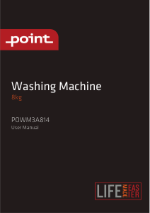 Käyttöohje Point POWM3A814 Pesukone