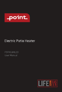 Manual Point POPH18HLED Patio Heater