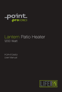 Manual Point POPHTOW53 Patio Heater