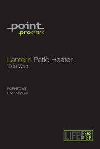 Manual Point POPHTOW81 Patio Heater