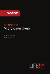 Brugsanvisning Point POMW3120BI Mikroovn