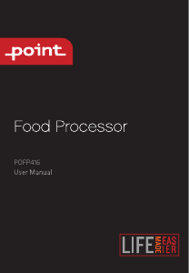 Handleiding Point POFP416 Keukenmachine