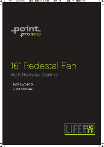Manual Point POFS4016CR Fan