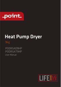 Bruksanvisning Point PODR5AD9HP Torktumlare