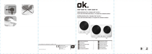 Manuale OK OSP 1520 W Piano cottura
