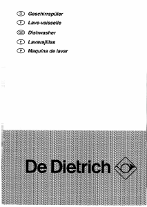 Manual De Dietrich DVI110DE1 Dishwasher