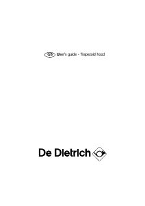 Manual De Dietrich DHD506XU2 Cooker Hood
