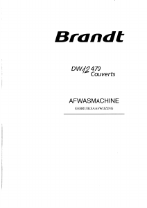 Handleiding Brandt DW12470 Vaatwasser