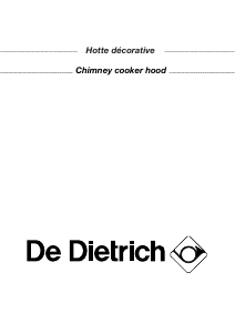 Handleiding De Dietrich DHD106XE1 Afzuigkap
