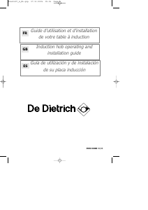 Mode d’emploi De Dietrich DTI310XE1 Table de cuisson