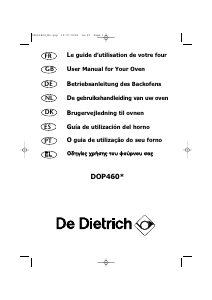 Mode d’emploi De Dietrich DOP460XH1 Four
