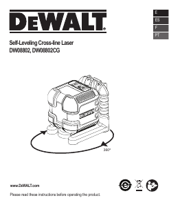 Mode d’emploi DeWalt DW08802CG Laser ligne