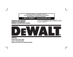 Manual DeWalt DWS520SKH Track Saw