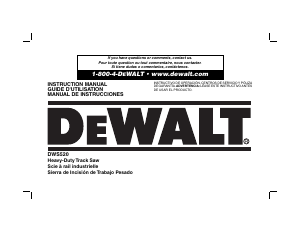 Manual de uso DeWalt DWS520K Sierra de inmersión