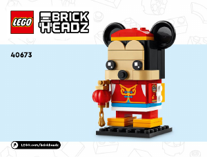 Handleiding Lego set 40673 Brickheadz Mickey Mouse op het Lentefestival