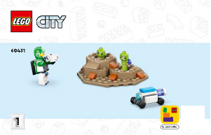 Manual de uso Lego set 60431 City Róver Explorador Espacial y Vida Extraterrestre