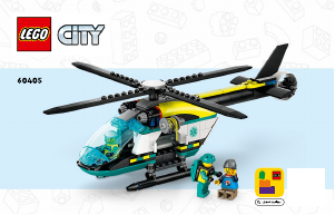 Mode d’emploi Lego set 60405 City L’hélicoptère des urgences