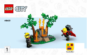 Manual de uso Lego set 60413 City Avión de Rescate de Bomberos