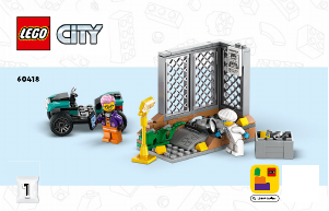 Handleiding Lego set 60418 City Politielaboratorium in truck