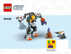 Käyttöohje Lego set 60428 City Avaruusrobotti rakennustöihin