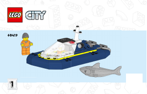 Kullanım kılavuzu Lego set 60419 City Polis Hapishane Adası