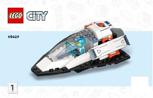 Handleiding Lego set 60429 City Ruimteschip en ontdekking van asteroïde