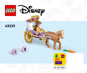 Kullanım kılavuzu Lego set 43233 Disney Princess Bellein Hikaye Zamanı At Arabası
