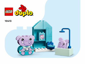 Manual Lego set 10413 Duplo Daily routines - Bath time