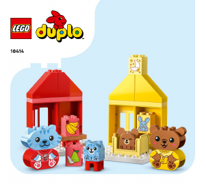 Manual Lego set 10414 Duplo Rotinas Diárias: Comer e Dormir